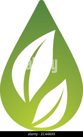 Water drop logo template vector icon illustration design Stock Vector
