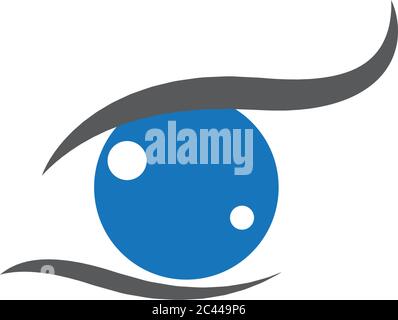 Eye logo template vector icon illustration design Stock Vector