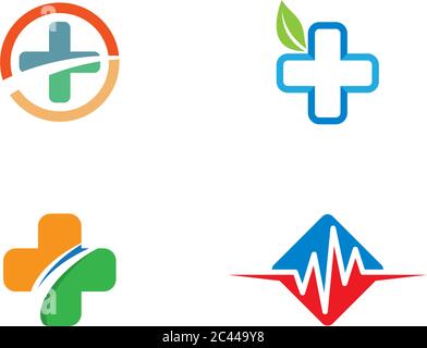Medical logo template vector icon illustration design Stock Vector