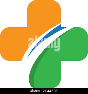 Medical logo template vector icon illustration design Stock Vector