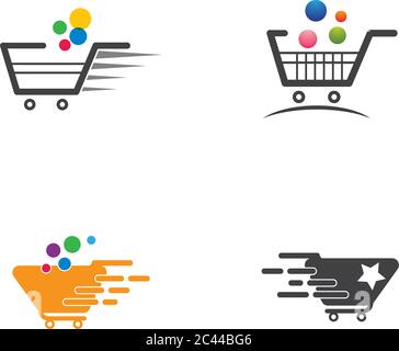 Shop logo template vector icon illustration design Stock Vector