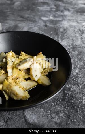 Artichokes in extra virgin olive oil Stock Photo