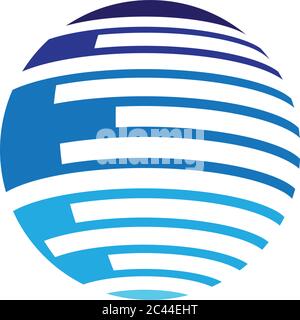 Wire world logo template vector icon illustration design Stock Vector