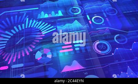 Bright color corporate background with infographics. Stock Photo