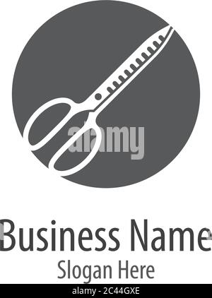 Scissors Logo Icon template vector illustration Stock Vector