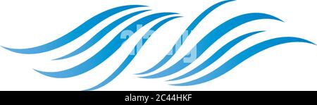 Water wave logo vector icon illustration design Stock Vector