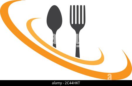 Restaurant logo template vector icon illustration design Stock Vector