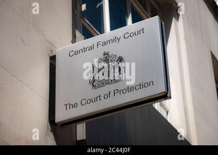 London- The Central Family Court / The Court of Protection in Holborn- national law court for families in England and Wales Stock Photo