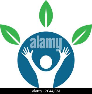 Healthy life logo template vector icon illustration design Stock Vector