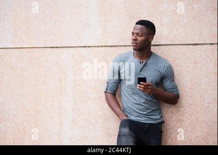 Businessman using smartphone Stock Photo