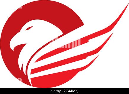 Eagle logo template vector icon  illustration design Stock Vector