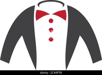 Tuxedo logo template vector icon illustration design Stock Vector