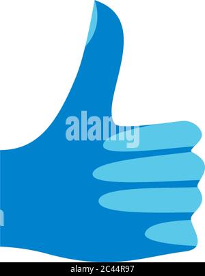 Thumb logo illustration design Stock Vector