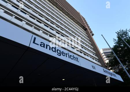 Cologne, Germany. 24th June, 2020. Admission of the Cologne Local and Regional Court. Credit: Roberto Pfeil/dpa/Alamy Live News Stock Photo
