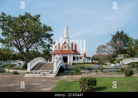 the city pillar shrine of Phetchaburi or Phetburi in the province of Phetchaburi in Thailand.   Thailand, Phetburi, November, 2019 Stock Photo