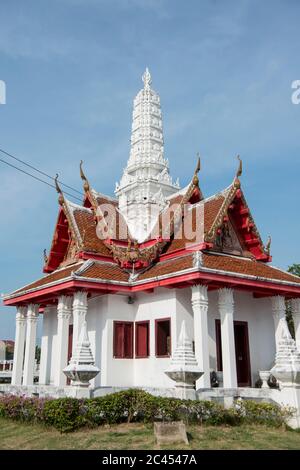 the city pillar shrine of Phetchaburi or Phetburi in the province of Phetchaburi in Thailand.   Thailand, Phetburi, November, 2019 Stock Photo