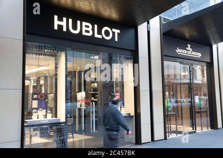 Hublot and Jaeger Lecoultre luxury watch brands and their stores