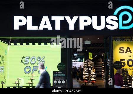 Platypus sports shoes store in Sydney 