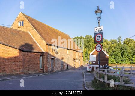 Eling Tide Mill -  a grade ii listed building and museum in Eling, part of Totton and Eling civil parish, New Forest, Hampshire, England, UK Stock Photo