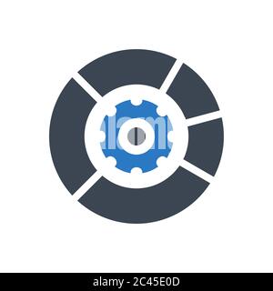 Data Menagement Vector Glyph Icon Stock Vector