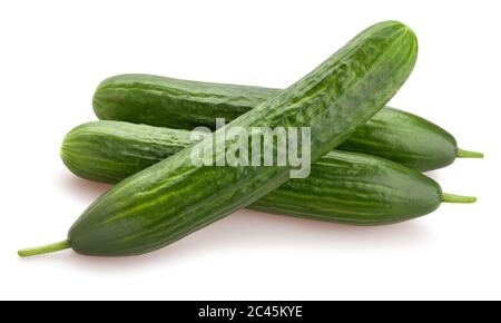 cucumber path isolated on white Stock Photo