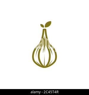 onion vector design template illustration Stock Vector