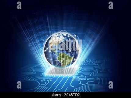 Internet Rising Stock Photo