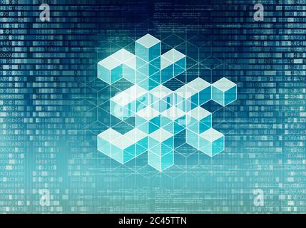 Data Processing Concept Stock Photo