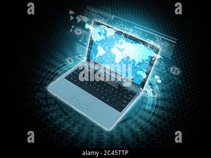 Internet and information technology concept Stock Photo