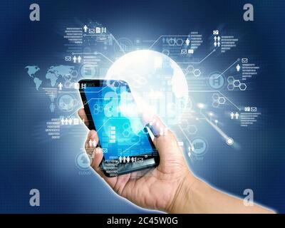 Internet Smartphone Stock Photo