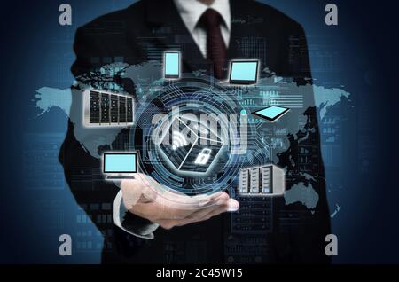 Internet Data Protection Stock Photo
