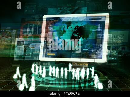 Internet Business Presentation Stock Photo
