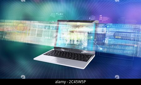 Internet information technology concept Stock Photo
