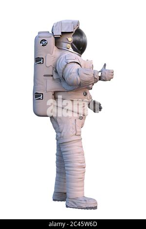 astronaut, standing spaceman isolated on black background Stock Photo -  Alamy