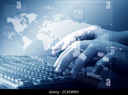 Internet Code Programming Stock Photo
