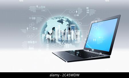 Internet information technology concept Stock Photo