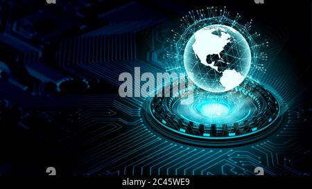 Internet big data and information technology concept Stock Photo