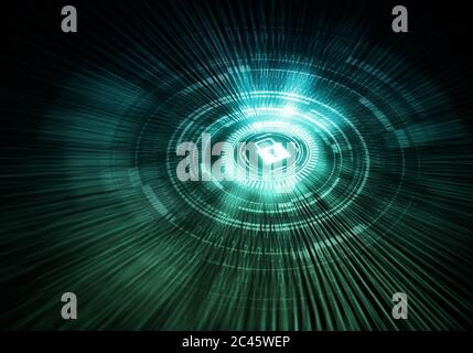 Internet Data Security and secure information Concept Stock Photo