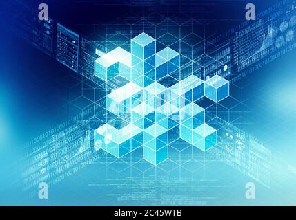 Data Processing Concept Stock Photo