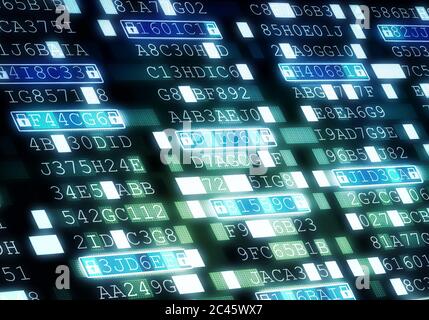 Internet Data Protection Stock Photo
