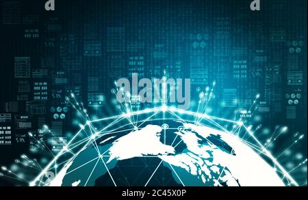 internet big data information concept Stock Photo