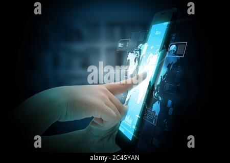 Internet and information technology concept Stock Photo