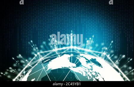 internet big data information concept Stock Photo