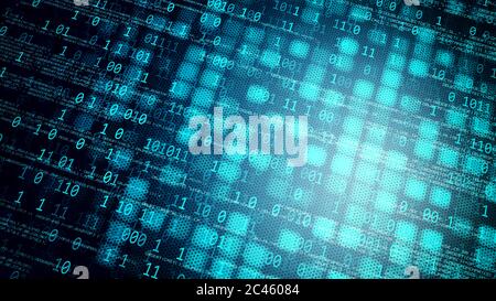 Internet technology display data flow concept Stock Photo