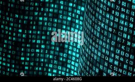 Internet technology display data flow concept Stock Photo