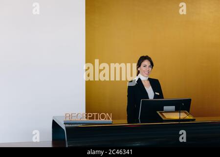 Hotel receptionist Stock Photo