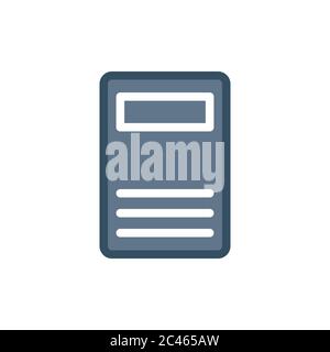 Computer case vector flat icon personal computer desktop tower. technology server. Design template vector Stock Vector