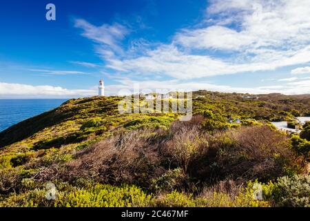 Cape Schanck Lighthouse in Australia Stock Photo