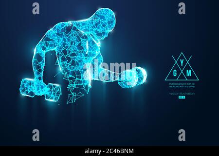 Bodybuilding and Powerlifting - illustration Stock Photo - Alamy