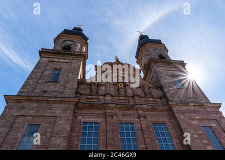 Outside view of the monastery church of the former Benedictine monastery of St. Peter, Black Forest, Baden-Wuerttemberg, Germany Stock Photo